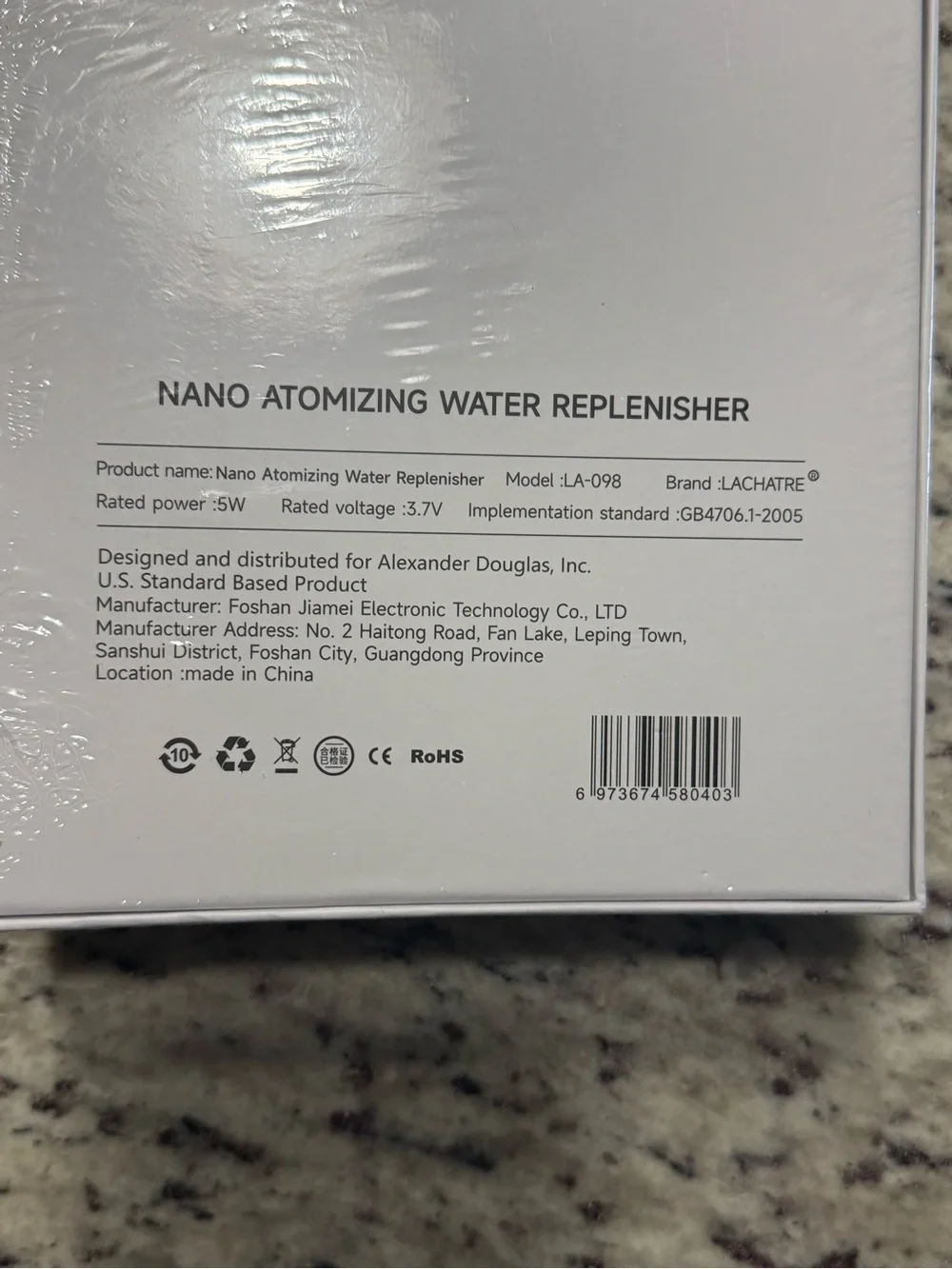 Lachatre Nano Atomizing Water Replenisher only.  New in sealed box. Read more